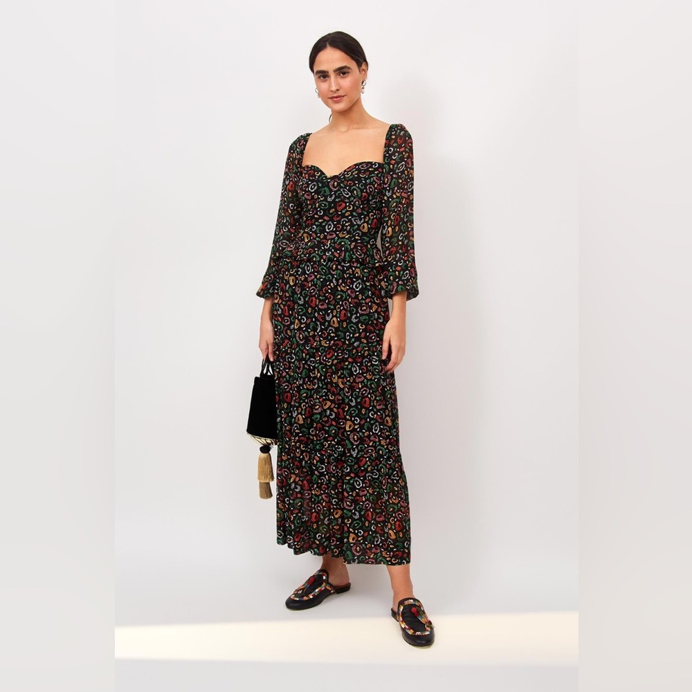 Farm Rio Borogodo Leopard Maxi Dress